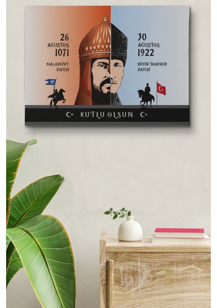 Tekno Trust Çerçeveli Atatürk Kanvas Tablo Dekoratif Atatürk Portre Tablo 276 Modern Beyaz fiyatları