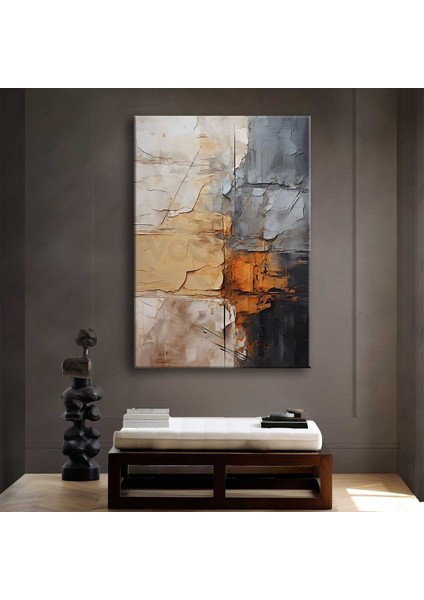 Tekno Trust Çerçevesiz Soyut Dekoratif Kanvas Tablo - VOOV2630 Modern Kanvas 1 Parça Çok Renkli modelleri