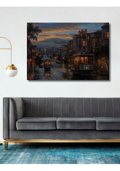 Tekno Trust 1 Parça Dekoratif Istanbul Manzara Resimleri Duvar Dekorasyon Ahşap Tablo Şık Yatay Duvar Dekorasyo