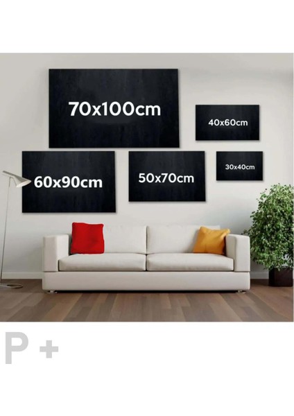 Tekno Trust Polyester Dekoratif Atatürk Portresi Kanvas Tablo Dekoratif Canvas Tablo 9 1 Parça Çerçeveli Çok Re