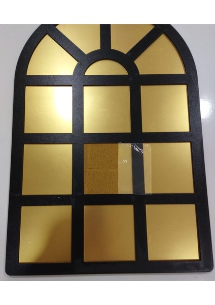 Tekno Trust Modern Dekoratif Pencere Ayna Pleksi Aynalı Kullanıma Hazır 60X40 cm Siyah Mdf Çerçeveli 1 Parça fiyatları