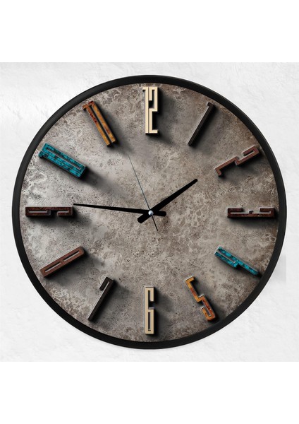 Stone Kanvas (Ahşap) Duvar Saati - 70 cm modelleri