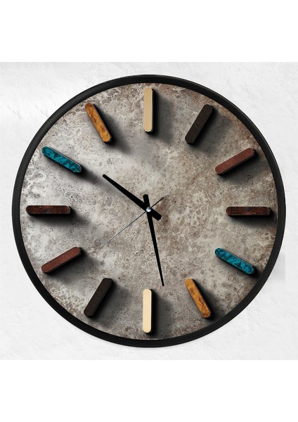 Stone Kanvas (Ahşap) Duvar Saati - 70 cm modelleri