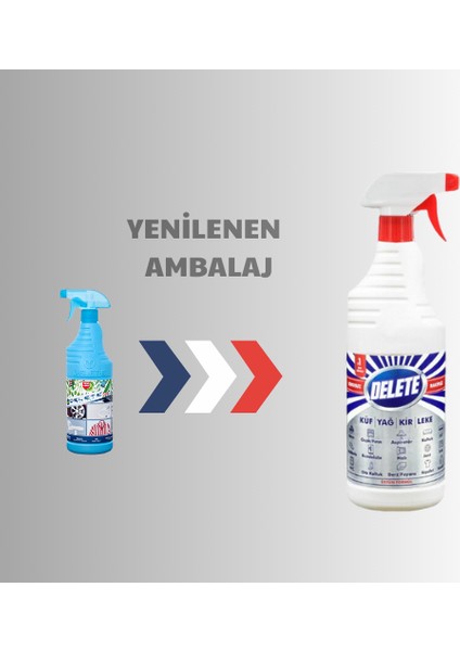 Etkili Çok Amaçlı Ultra Güçlü Leke Çıkarıcı Temizlik Spreyi - Yağ, Kir Ve Leke Çözücü 15 X 1000ml (15'li Paket)