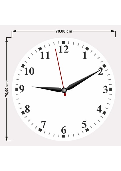 Vitray Kanvas (Ahşap) Duvar Saati - 70 cm indirimleri