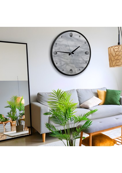 Mermer Kanvas (Ahşap) Duvar Saati - 70 cm fiyatları
