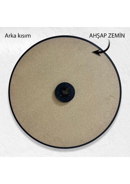 Stone Kanvas (Ahşap) Duvar Saati - 70 cm