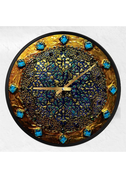 Vitray Kanvas (Ahşap) Duvar Saati - 50 cm modelleri