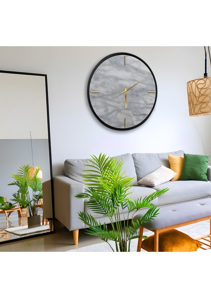 Mermer Kanvas (Ahşap) Duvar Saati - 70 cm fiyatları