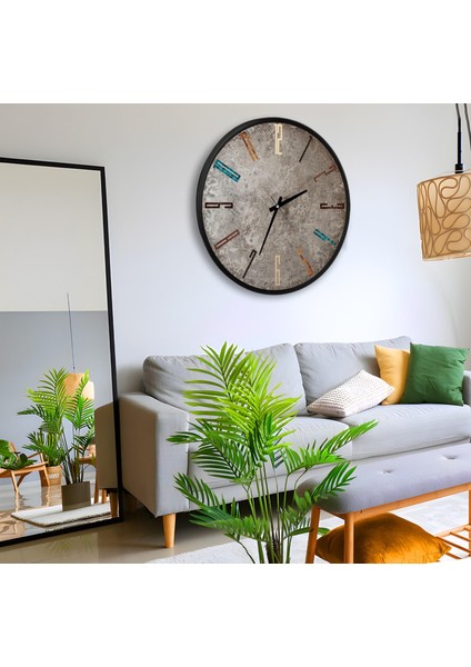 Stone Kanvas (Ahşap) Duvar Saati - 70 cm fiyatları