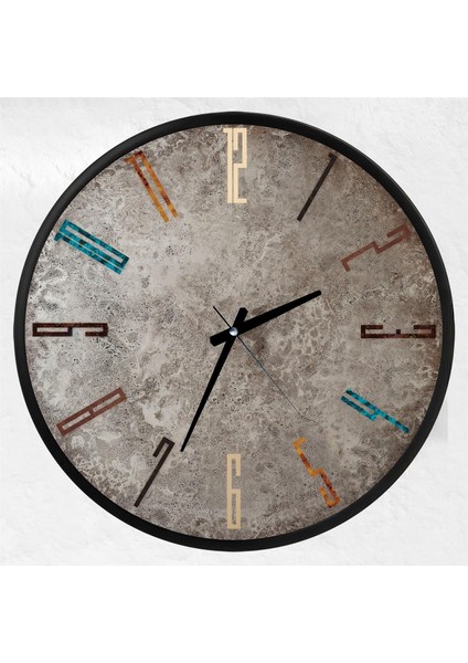 Stone Kanvas (Ahşap) Duvar Saati - 70 cm modelleri