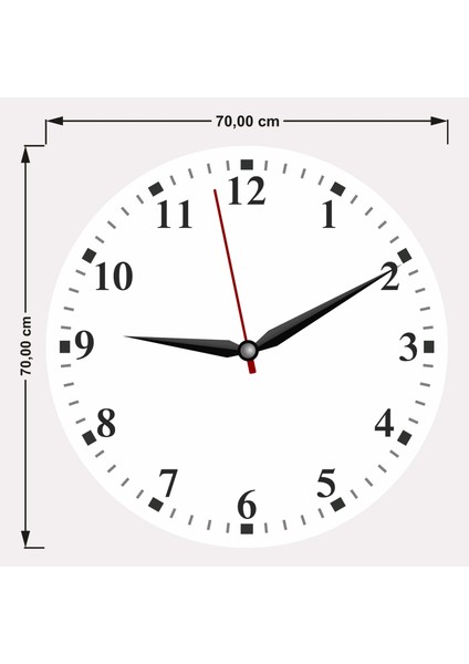 Stone Kanvas (Ahşap) Duvar Saati - 70 cm fırsatları