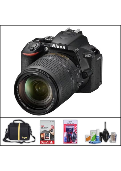 D5600 + 18-140 mm Vr Lens Dslr Fotoğraf Makinesi (Çanta + 32 GB Sd Kart + Temizlik Kiti )