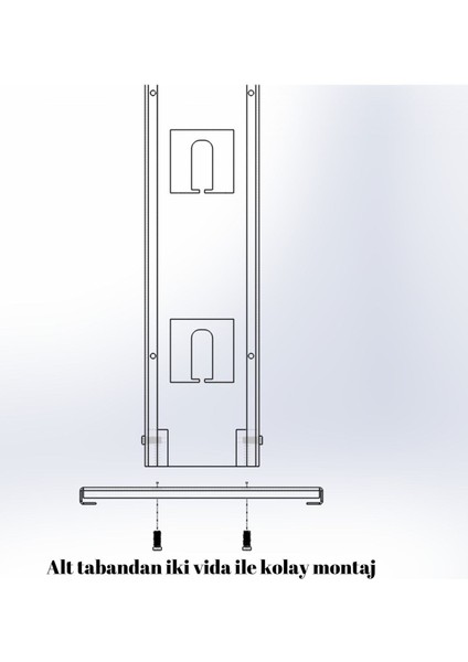 Siyah Dyson Gen5 Detect , V15 Uyumlu Şarjlı Süpürge Standı