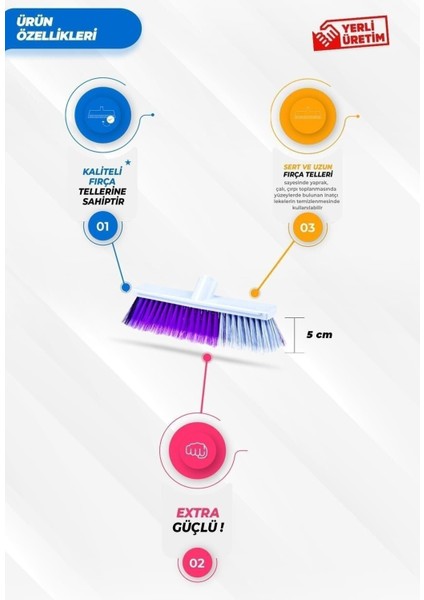 Yer Fırçası Doğuş Standart Tüylü Yer Fırçası