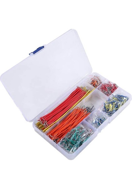 840 Adet 14 Boy Breadboard Jumper Uçları Açık Kesilmiş Tel Kablo (14 Farklı Boy 60 Ar Adet)