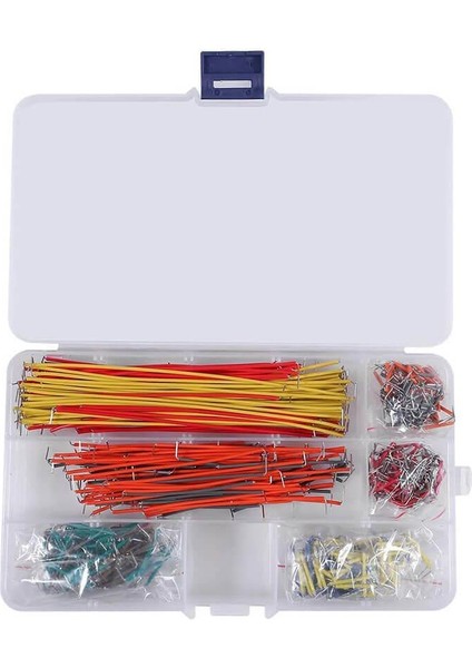 840 Adet 14 Boy Breadboard Jumper Uçları Açık Kesilmiş Tel Kablo (14 Farklı Boy 60 Ar Adet)