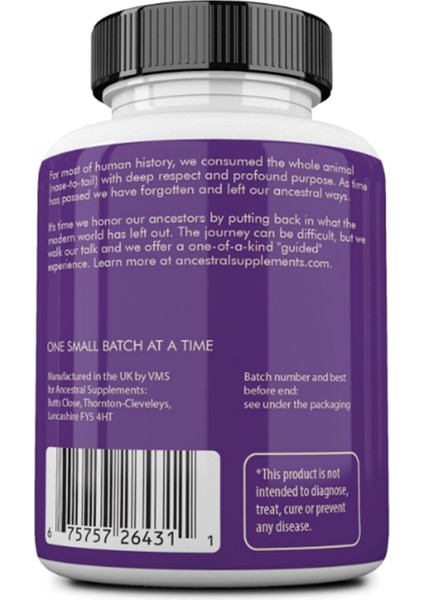 Grass Fed Beef Brain With Beef Liver 3000MG 180 Capsul Usa Menşei 3693 fiyatları