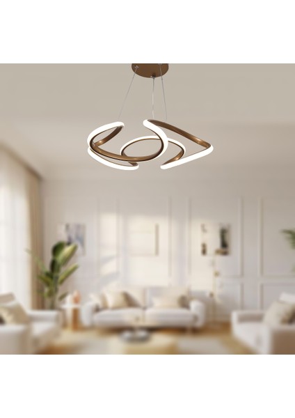 TT307-35-ESK Tt Aydınlatma Helezon Modeli Eskitme Boyalı LED Avize