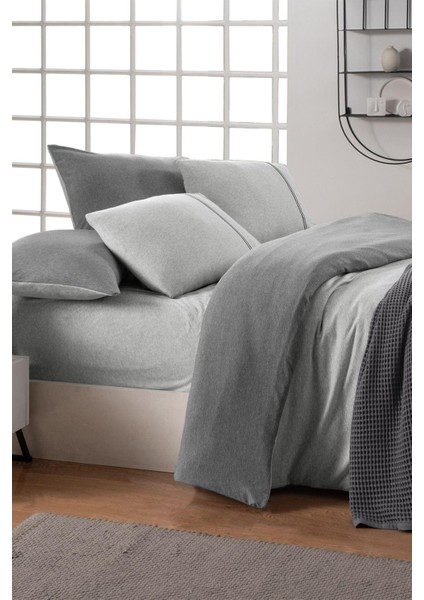 Medulas Açık Gri %50 Pamuk %50 Modal Çift Kişilik 160*200 cm Fitted Çarşaf fırsatları