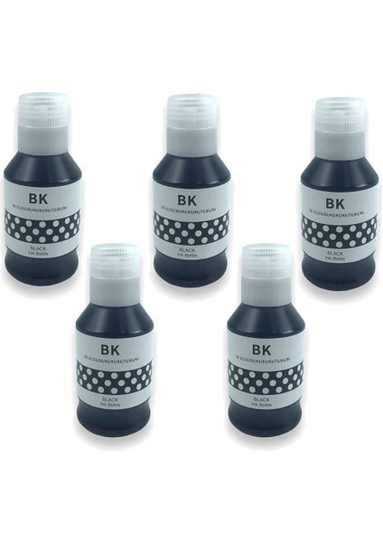 Canon G2420 G2430 G2460 G2470 Siyah Muadil Mürekkep 5'li Set