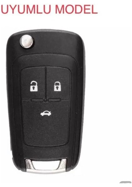 Chevrolet Cruze ve Opel Astra Insignia Corsa 3 Tuş Anahtar Koruma Kılıf