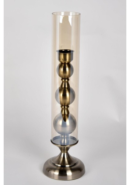 Seta Regina Mumluk Boğumlu Uzun Cam Bronz Büyük 47.5 cm