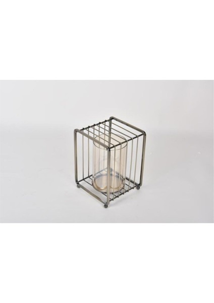 Seta Regina Mumluk Dikdörtgen Kafes Bronz Büyük 30X14.5 cm