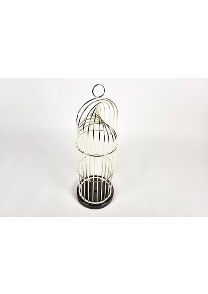 Seta Regina Mumluk 3D Kafes Sılver Büyük 17X17X50 cm
