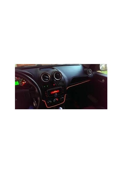 Araç Içi Torpido Şerit Ledi Kırmızı, Ip Neon, Ip LED 2 mt