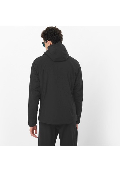 Mountain Flex Kapüşonlu Erkek Outdoor Montu - Siyah fiyatları
