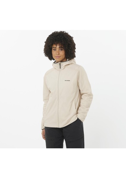 Mountain Flex Kapüşonlu Kadın Outdoor Montu - Bej
