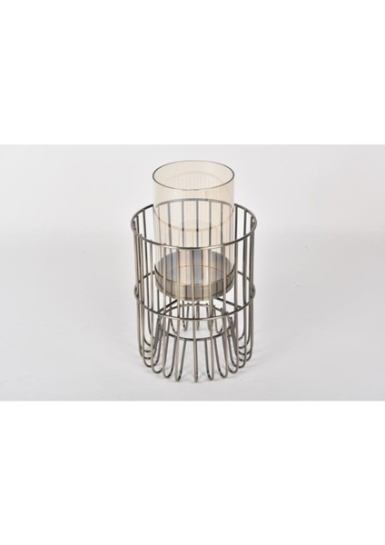 Seta Regina Mumluk Yoğun Çizgili Silindir Bronz 28X16X16 cm fiyatları