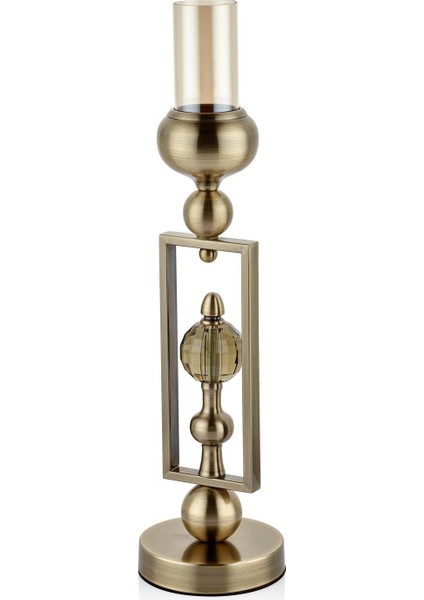 Seta Regina Şamdan Ddgen Içi 1 Top Bronz Küçük 47X12X12 cm