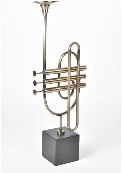 Seta Regina Şamdan Trumpet Dik Bronz 10X22X57 cm
