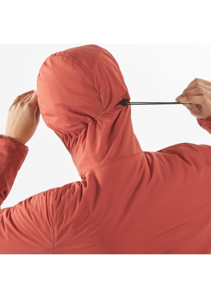 Mountain Flex Kapüşonlu Kadın Outdoor Montu - Kırmızı modelleri