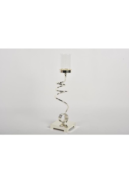 Seta Regina Şamdan Twıster Sılver Büyük 51X13X13 cm fiyatları