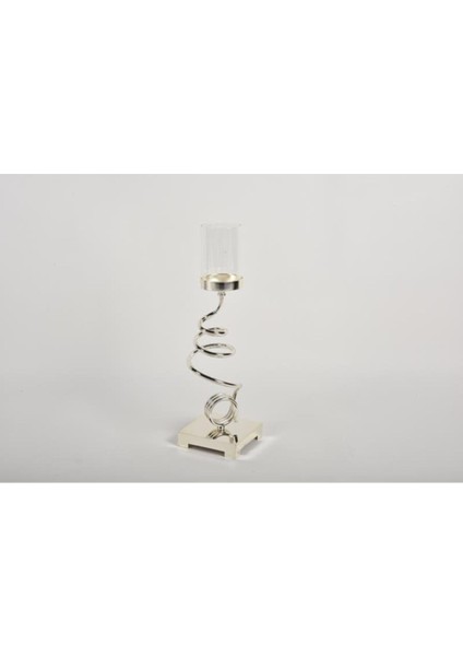 Seta Regina Şamdan Twıster Sılver Küçük 45X13X13 cm fiyatları