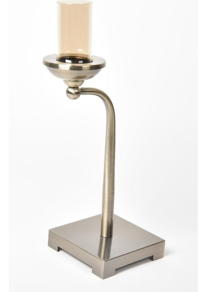 Seta Regina Şamdan Yana Eğik Bronz Büyük 46*13 cm