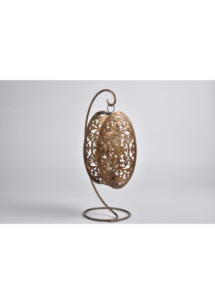 Seta Oriental Fener Oval Stand Gold 39 cm