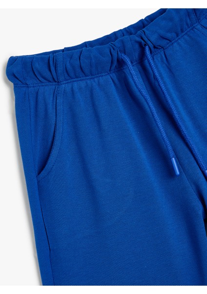 Basic Şort Dokulu Beli Bağlamalı Cepli modelleri