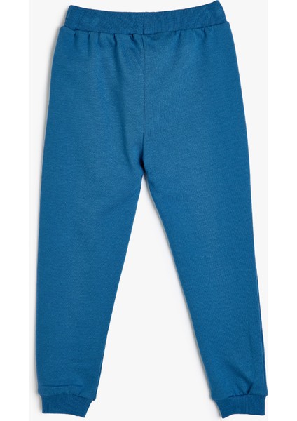 Jogger Eşofman Altı Beli Bağlamalı Traktör Baskılı Pamuklu Şardonlu fiyatları