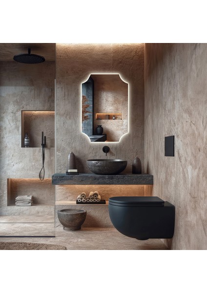 Özel Tasarım Ledli Banyo, Tuvalet Aynası, LED Aydınlatmalı Modern Kuaför Salon Aynası