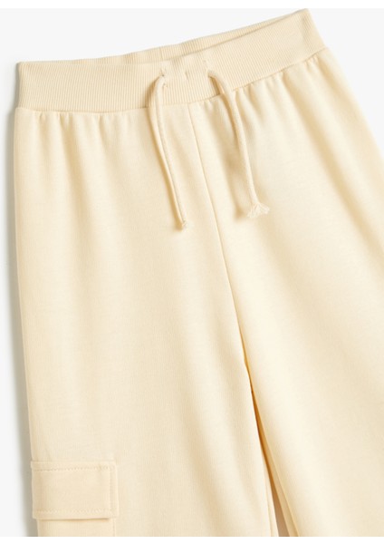 Pantolon Geniş Paça Cep Detaylı Beli Lastikli modelleri