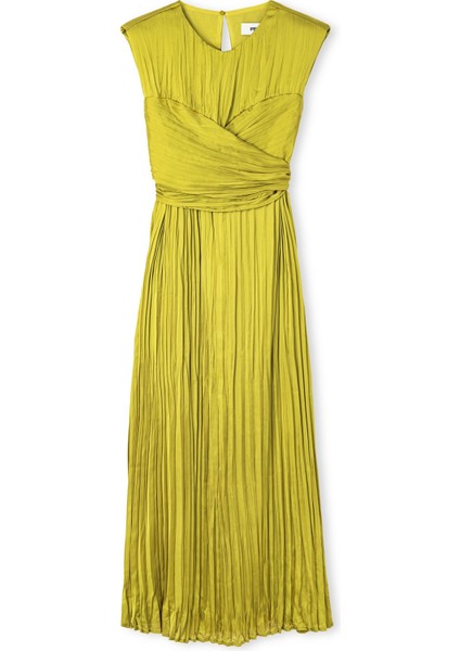 Belden Bağlamalı Piliseli Elbise modelleri