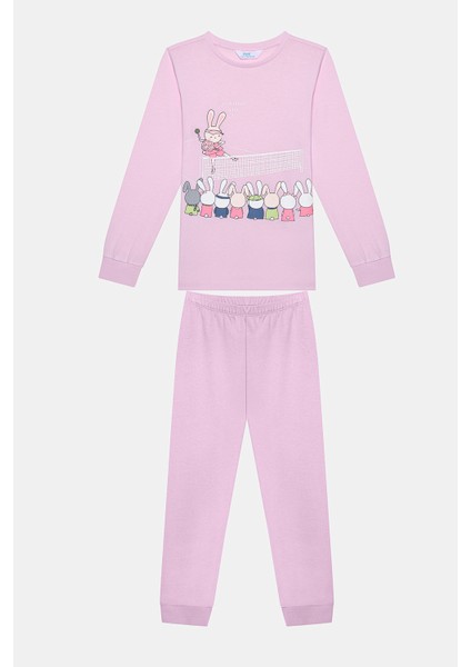 Kız Çocuk Picklebunny Çok Renkli 2li Pijama Takımı