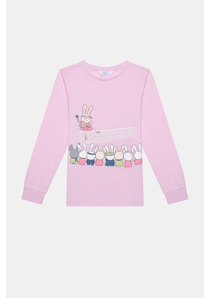 Kız Çocuk Picklebunny Çok Renkli 2li Pijama Takımı