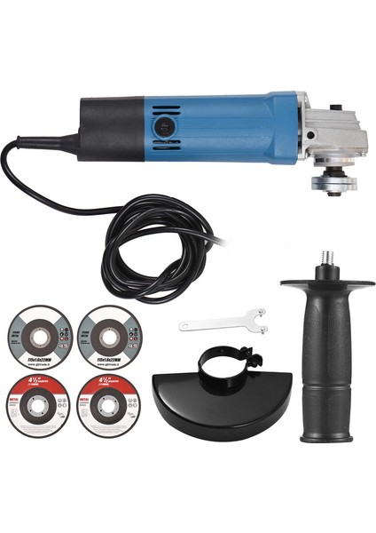 Açılı Taşlama Makinesi, 4,2 Amp 500W 4-1/2” / 5'' Elektrikli (Yurt Dışından)