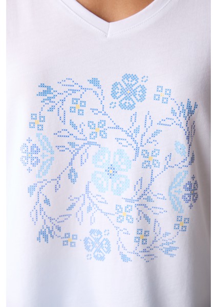 Floral Kapri Pijama Takımı fırsatları