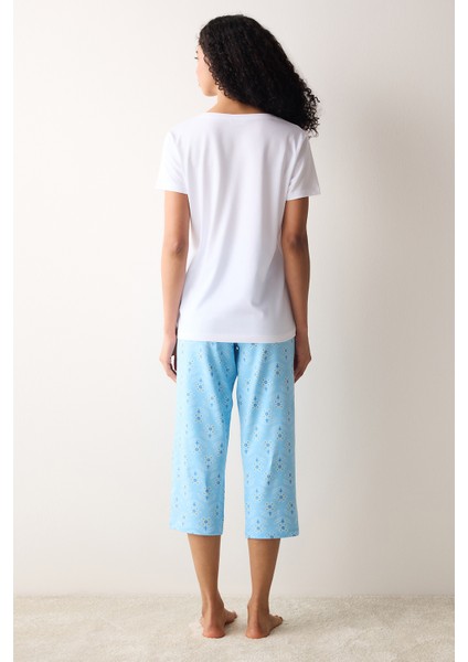 Floral Kapri Pijama Takımı indirimleri